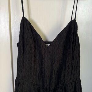 Astr Black Backless Dress